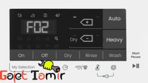 کد خطا f02 ماشین لباسشویی ویرپول